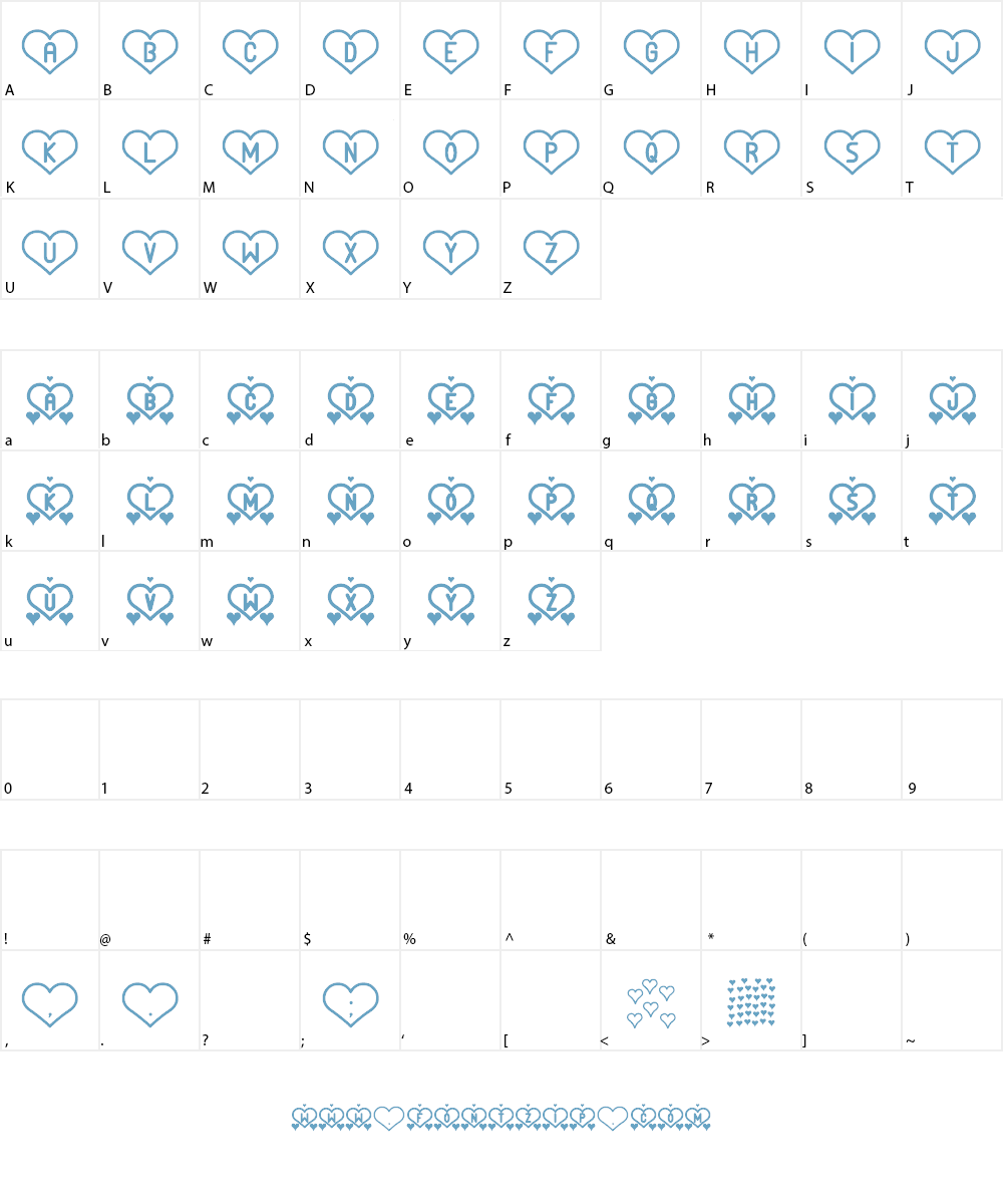 And Love st Font Character